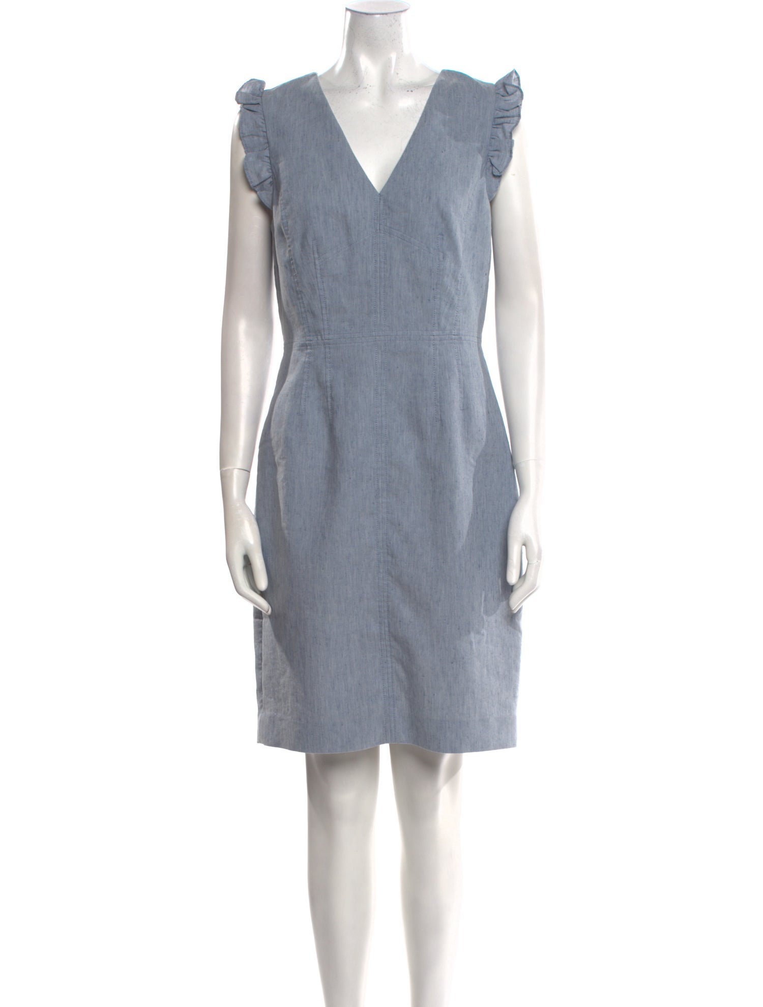 Tailored by Rebecca Taylor V-Neck Knee-Length Dress
