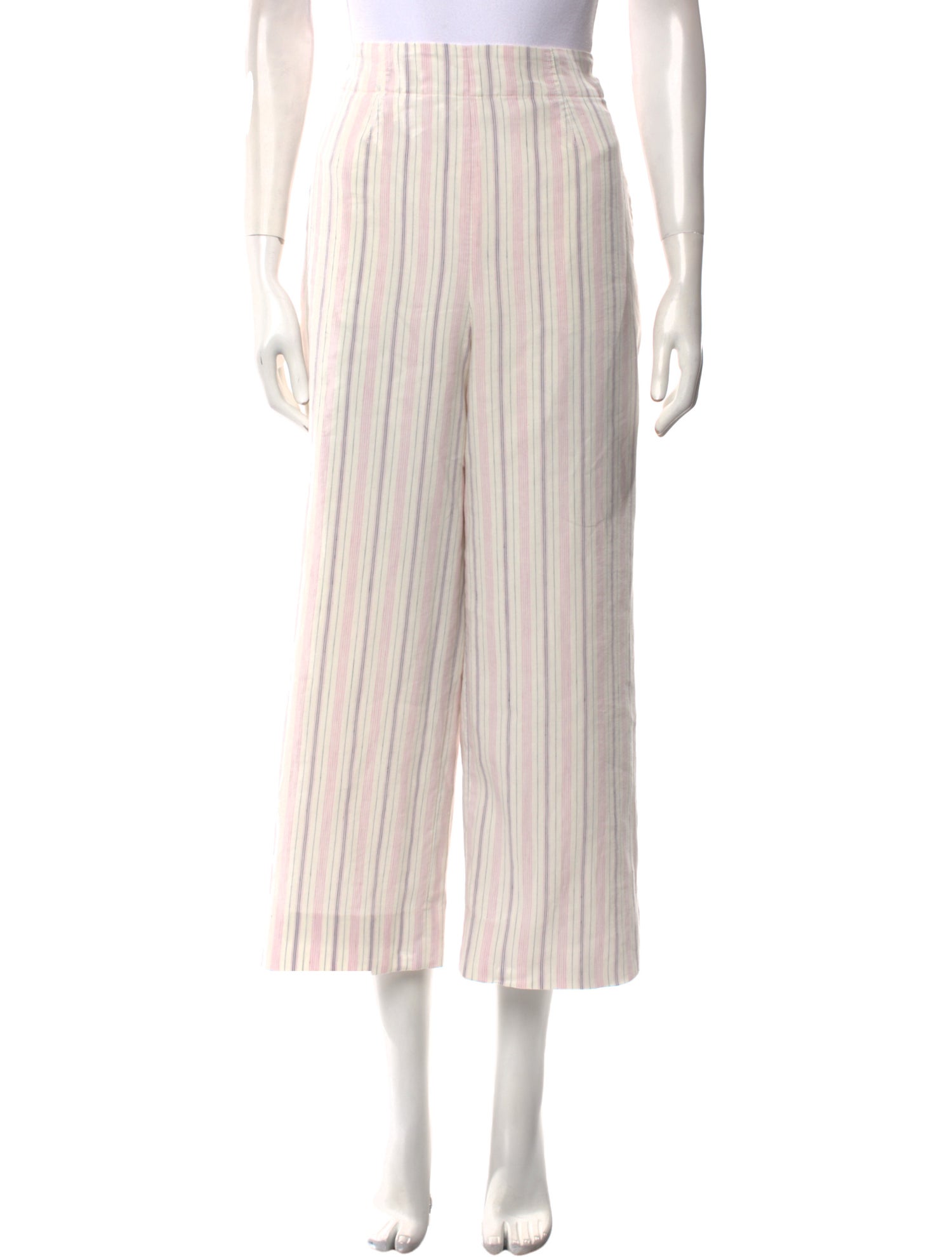Tailored by Rebecca Taylor Striped Wide Leg Pants