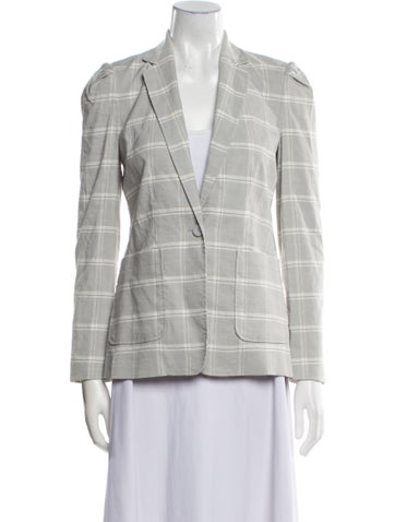 Tailored by Rebecca Taylor Jackets Plaid Print Blazer XS