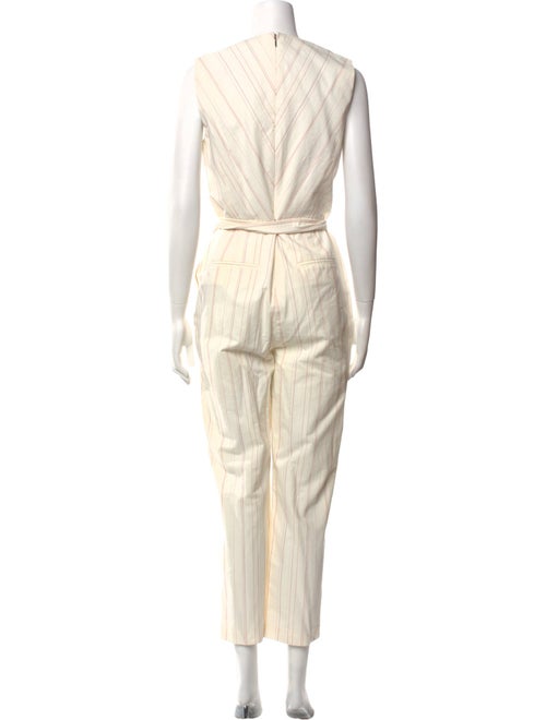 Tailored by Rebecca Taylor Striped V-Neck Jumpsuit