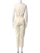 Tailored by Rebecca Taylor Striped V-Neck Jumpsuit
