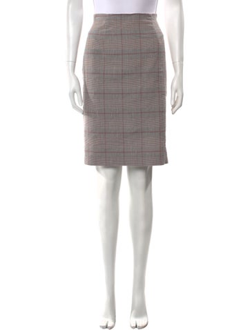Tailored by Rebecca Taylor Skirts Plaid Print Knee-Length Skirt XL
