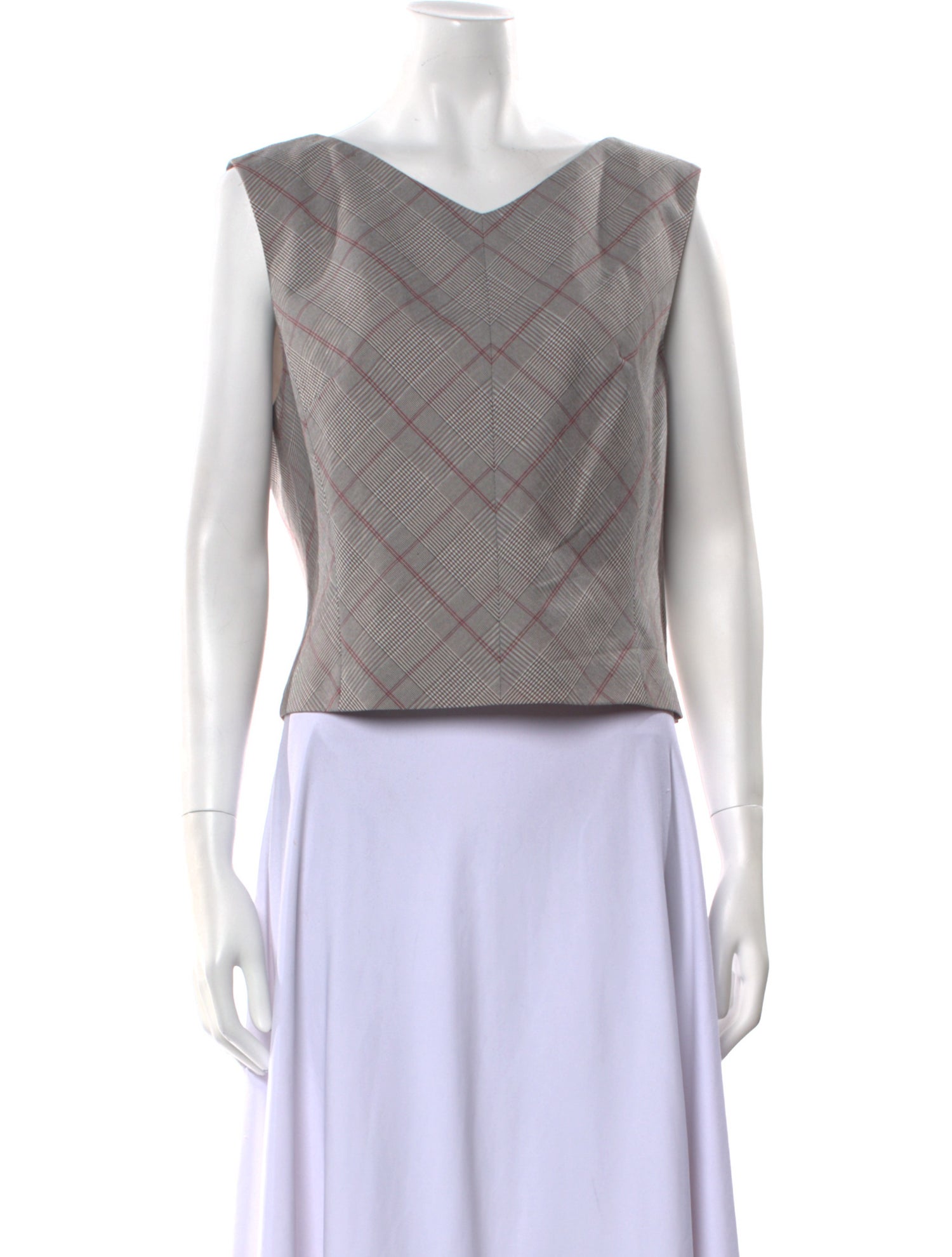 Tailored by Rebecca Taylor V-Neck Sleeveless Crop Top w/ Tags