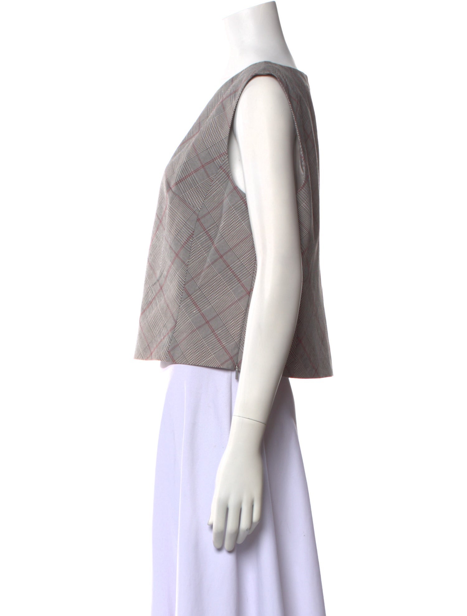 Tailored by Rebecca Taylor V-Neck Sleeveless Crop Top w/ Tags