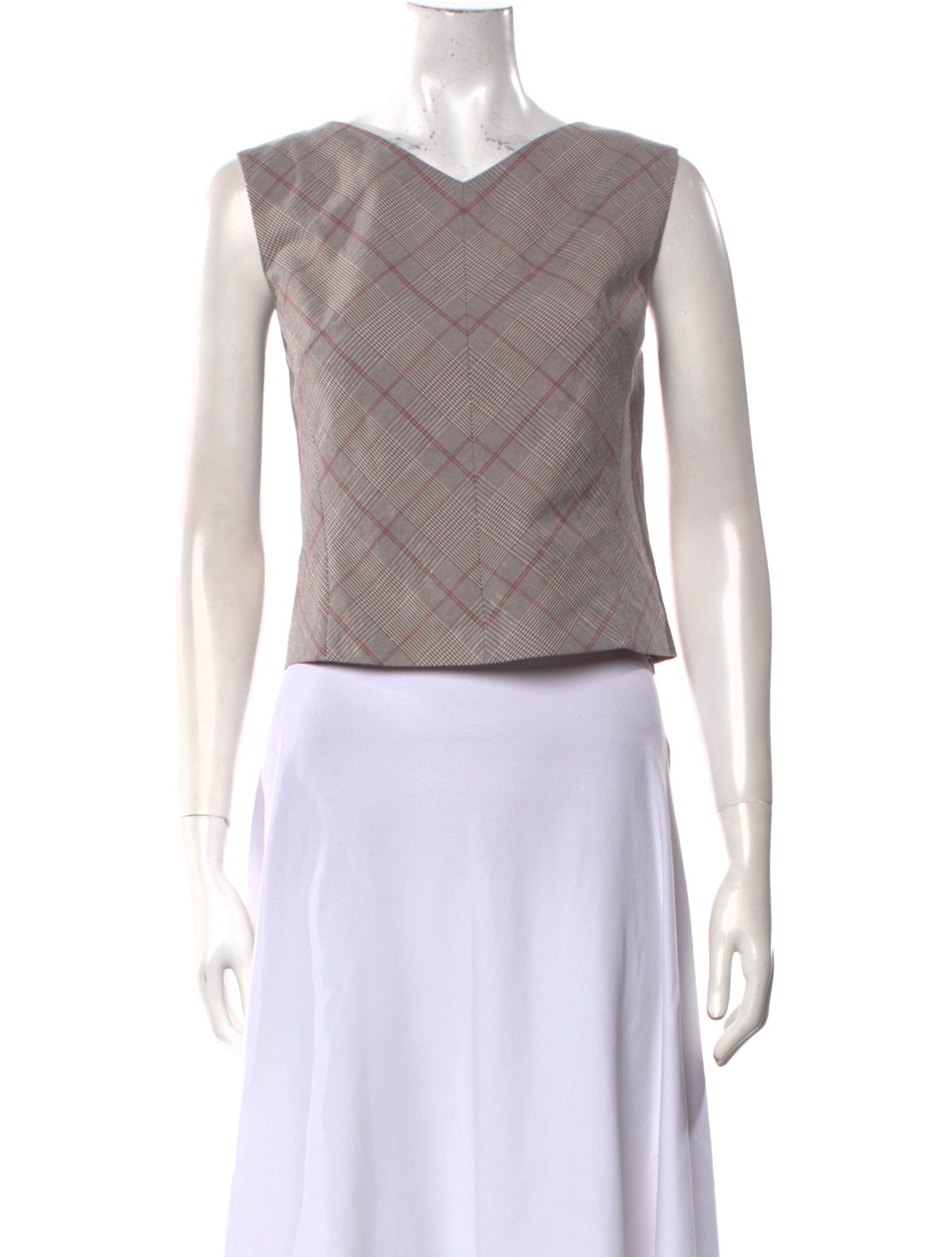 Tailored by Rebecca Taylor V-Neck Sleeveless Crop Top w/ Tags