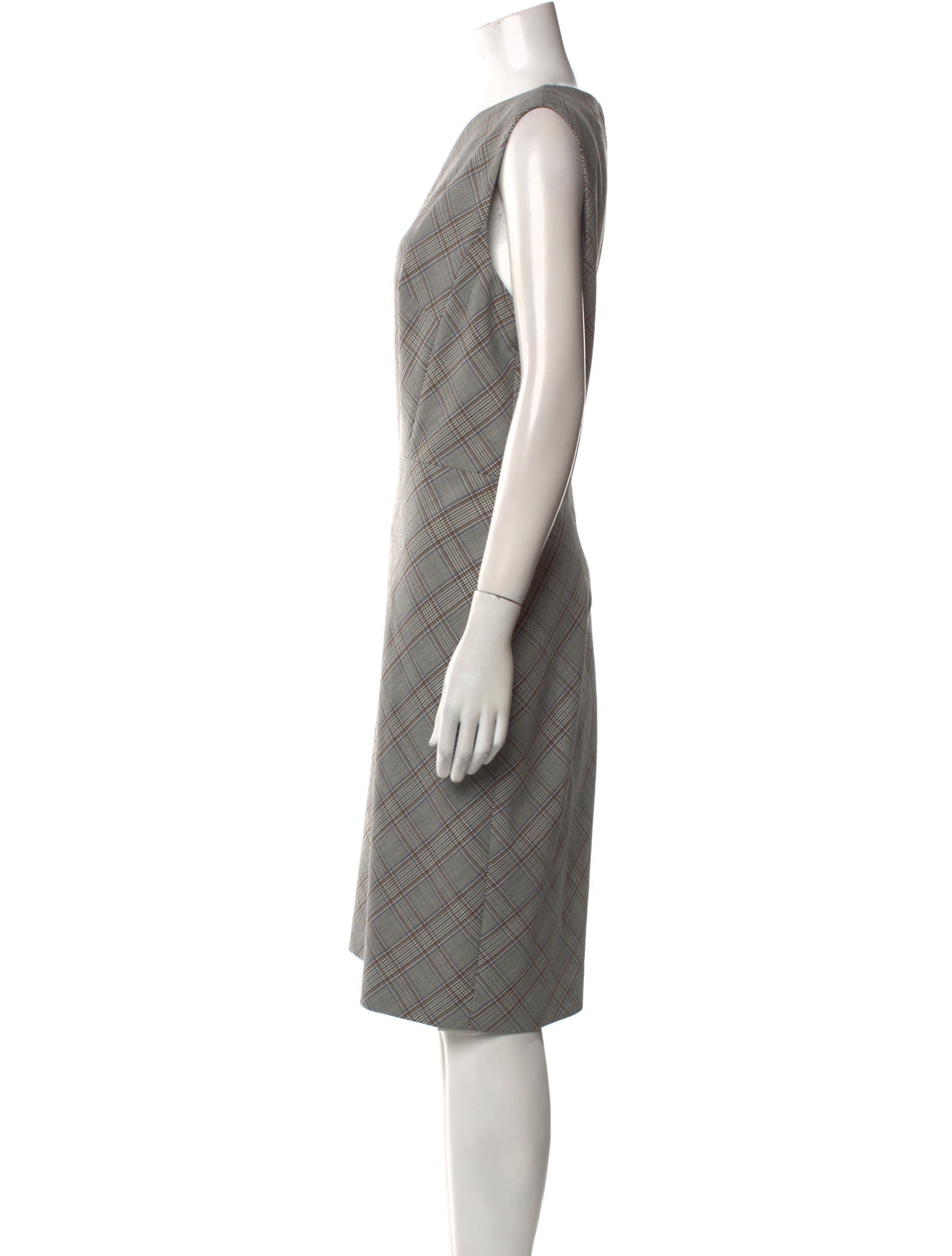 Tailored by Rebecca Taylor Plaid Print Knee-Length Dress w/ Tags