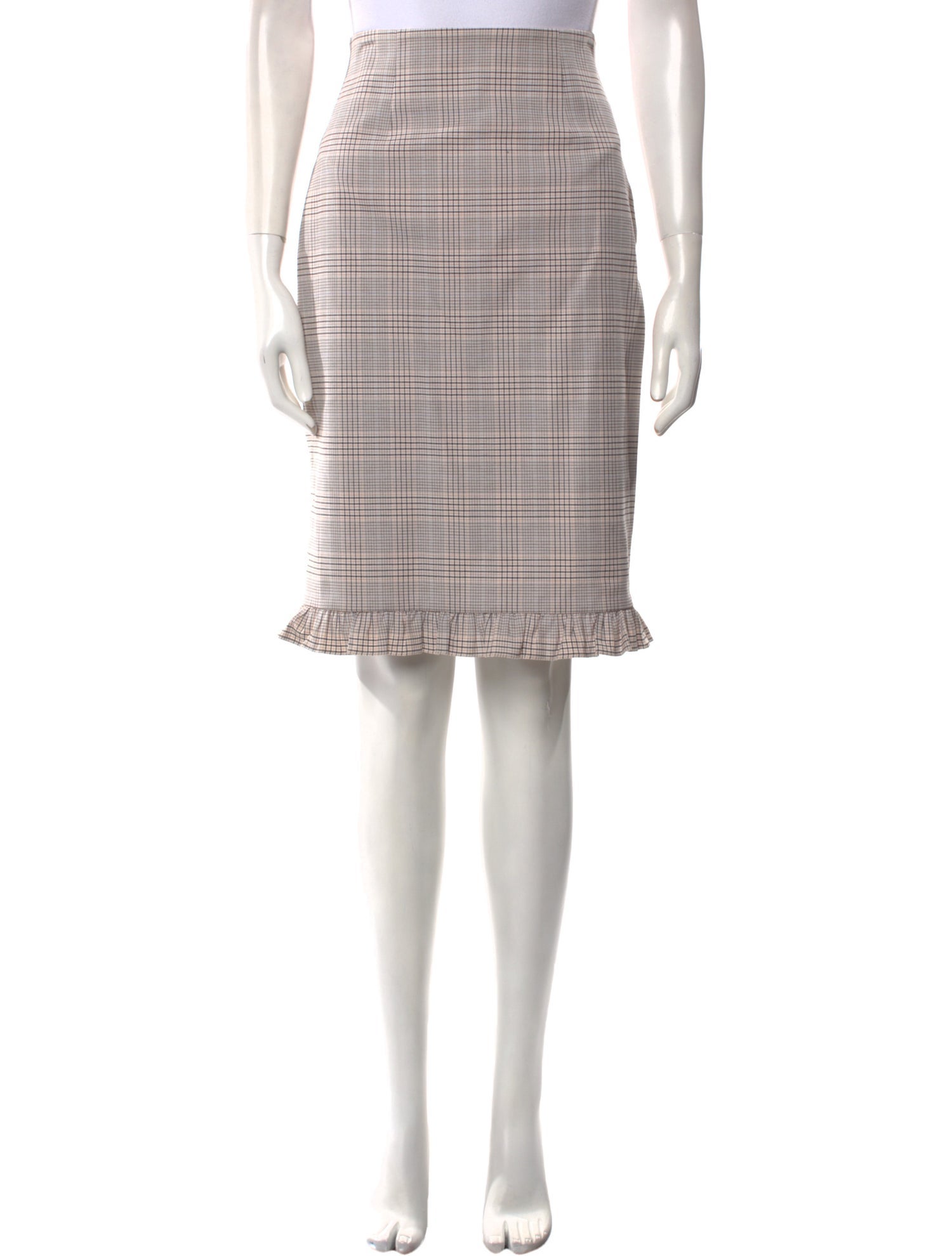 Tailored by Rebecca Taylor Plaid Print Knee-Length Skirt w/ Tags