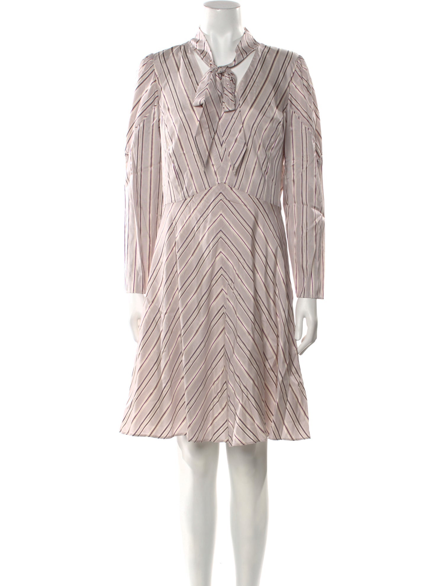Tailored by Rebecca Taylor Striped Knee-Length Dress