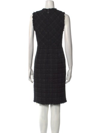 Tailored by Rebecca Taylor Plaid Print Knee-Length Dress