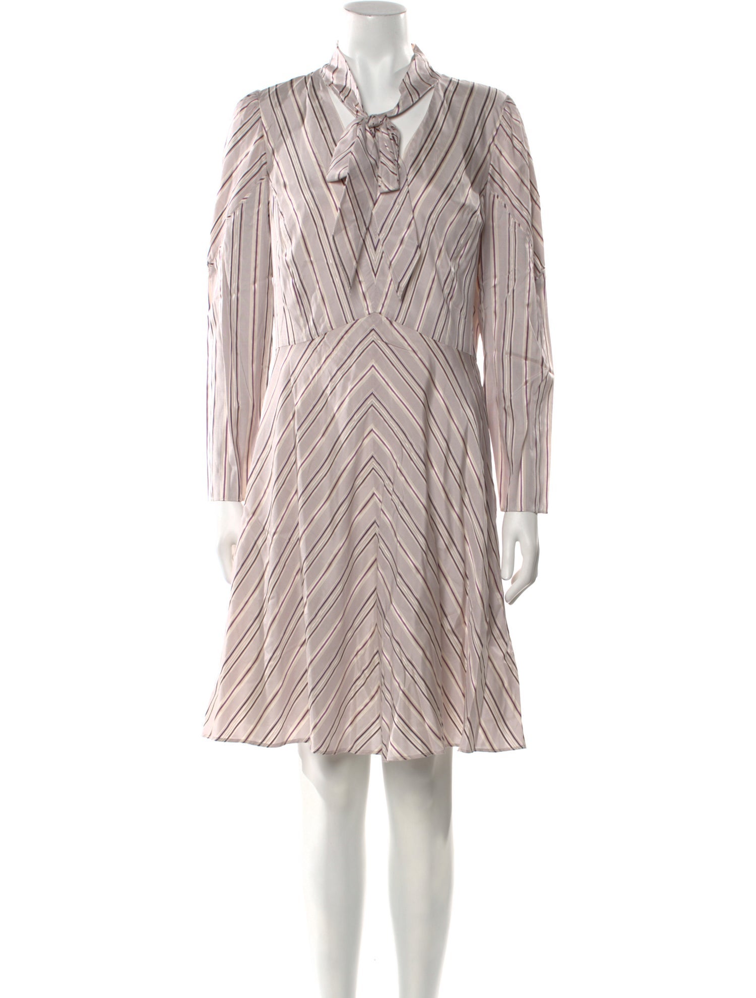 Tailored by Rebecca Taylor Striped Knee-Length Dress