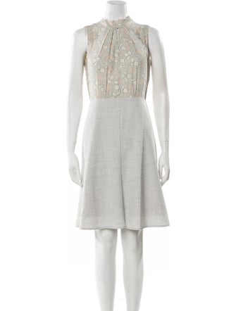 Tailored by Rebecca Taylor Silk Knee-Length Dress