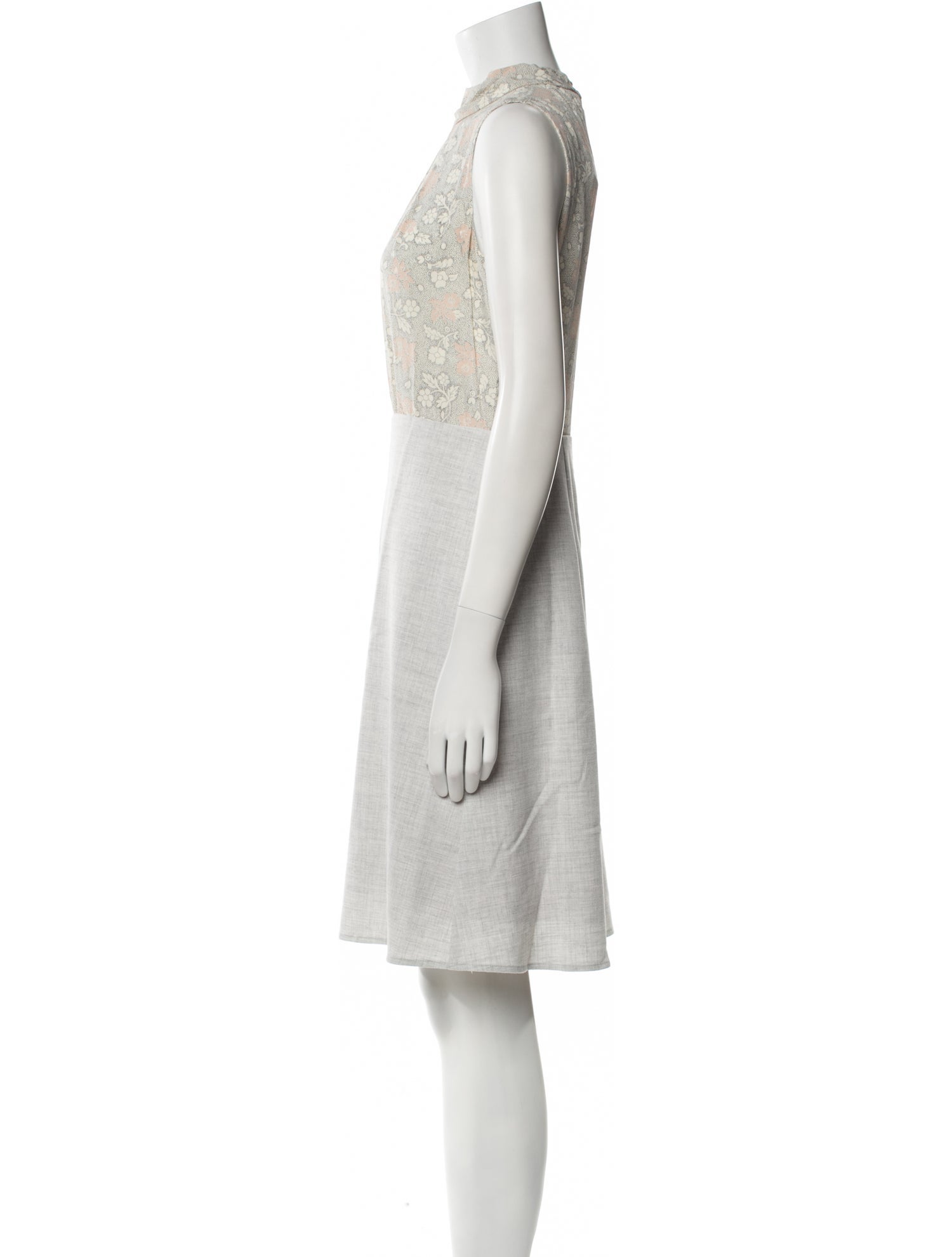 Tailored by Rebecca Taylor Silk Knee-Length Dress