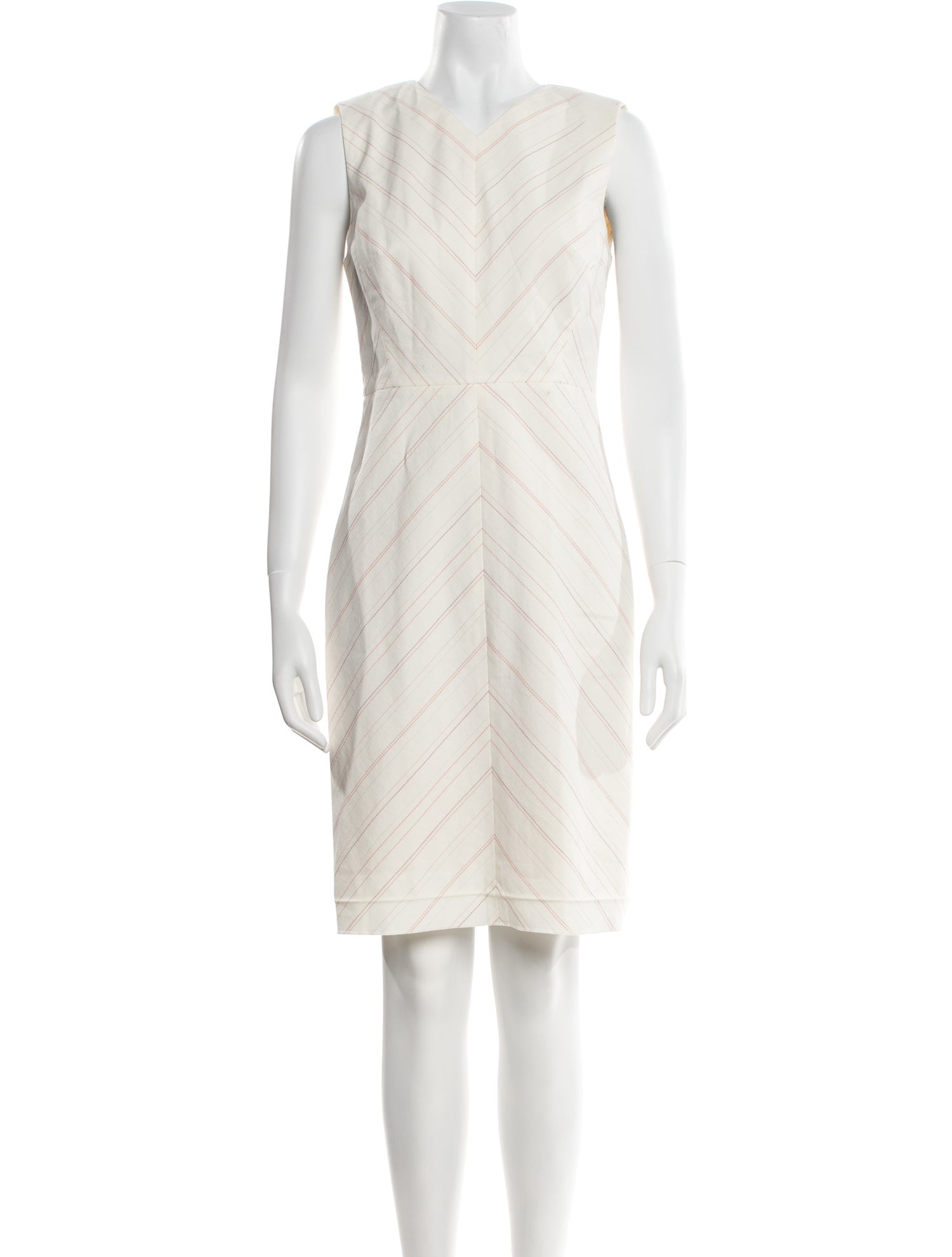 Tailored by Rebecca Taylor V-Neck Knee-Length Dress