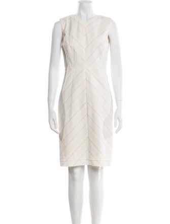 Tailored by Rebecca Taylor V-Neck Knee-Length Dress