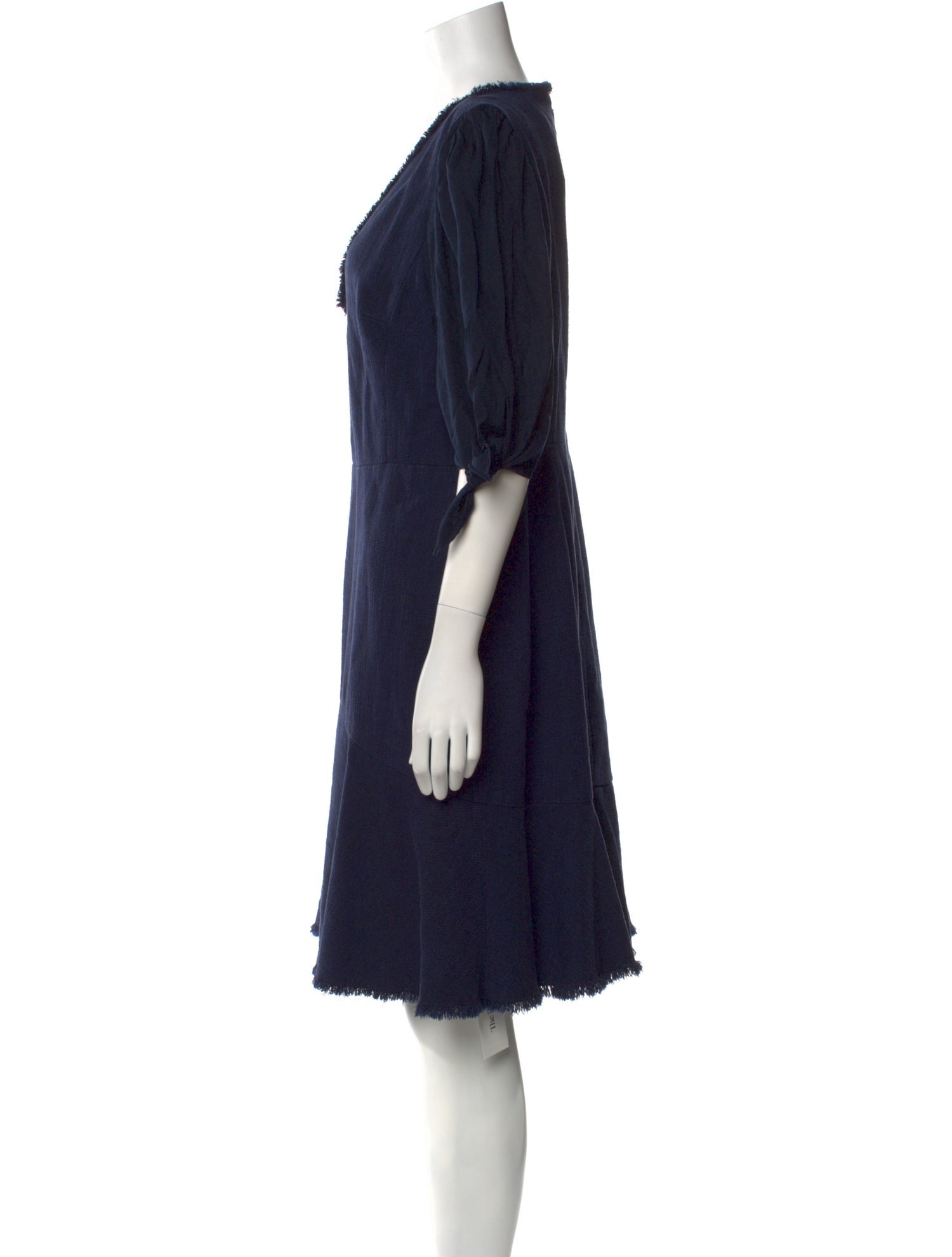 Tailored by Rebecca Taylor V-Neck Knee-Length Dress