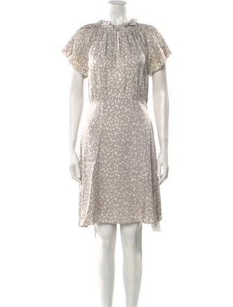 Tailored by Rebecca Taylor Animal Print Mini Dress