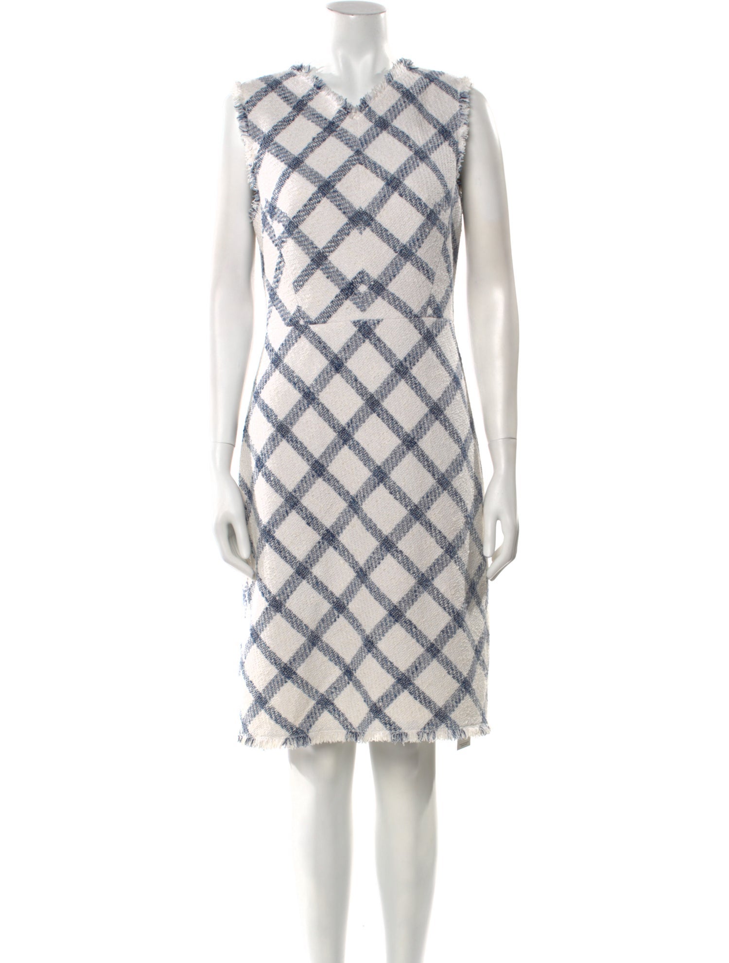 Tailored by Rebecca Taylor Plaid Print Knee-Length Dress