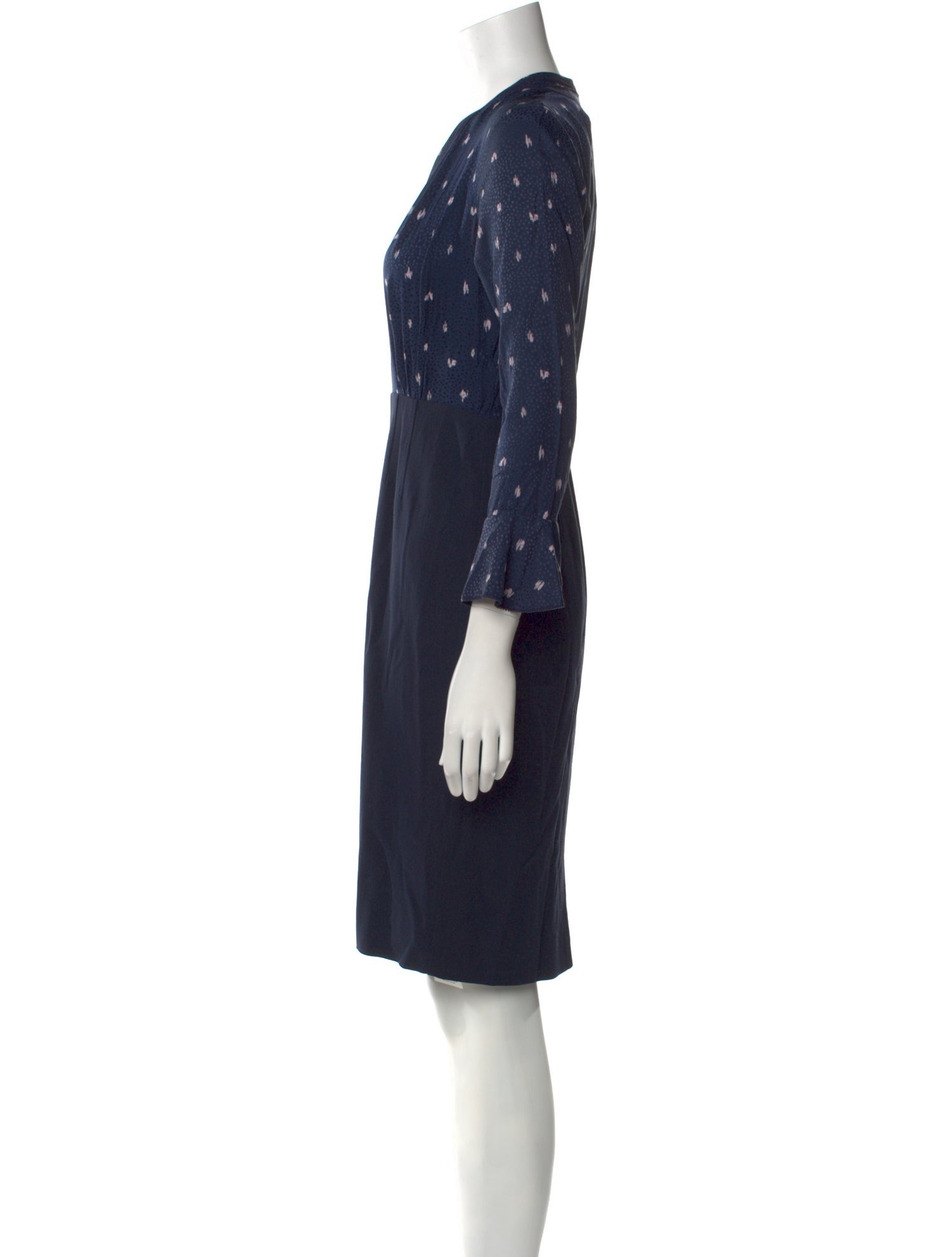 Tailored by Rebecca Taylor Printed Knee-Length Dress