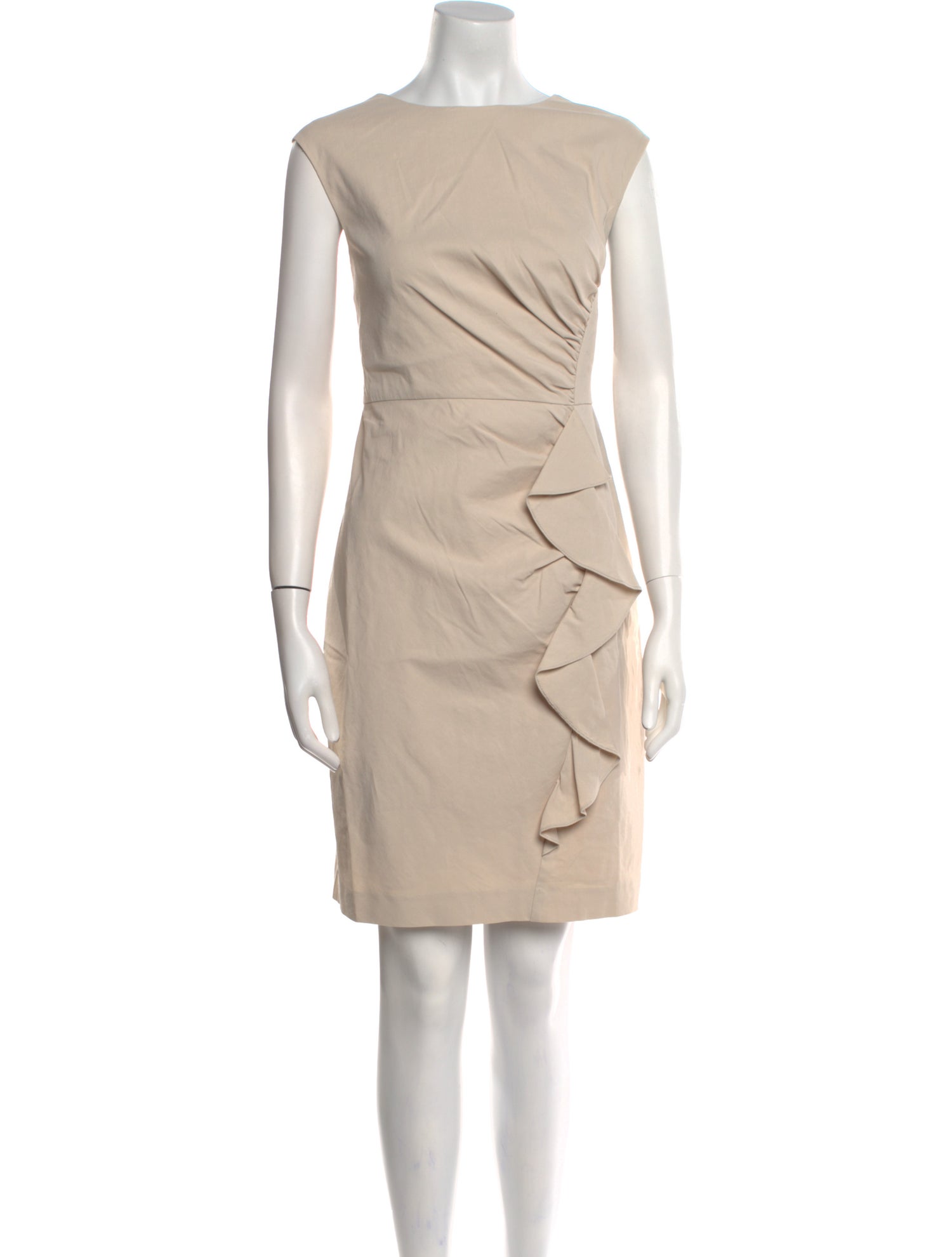 Tailored by Rebecca Taylor Bateau Neckline Knee-Length Dress