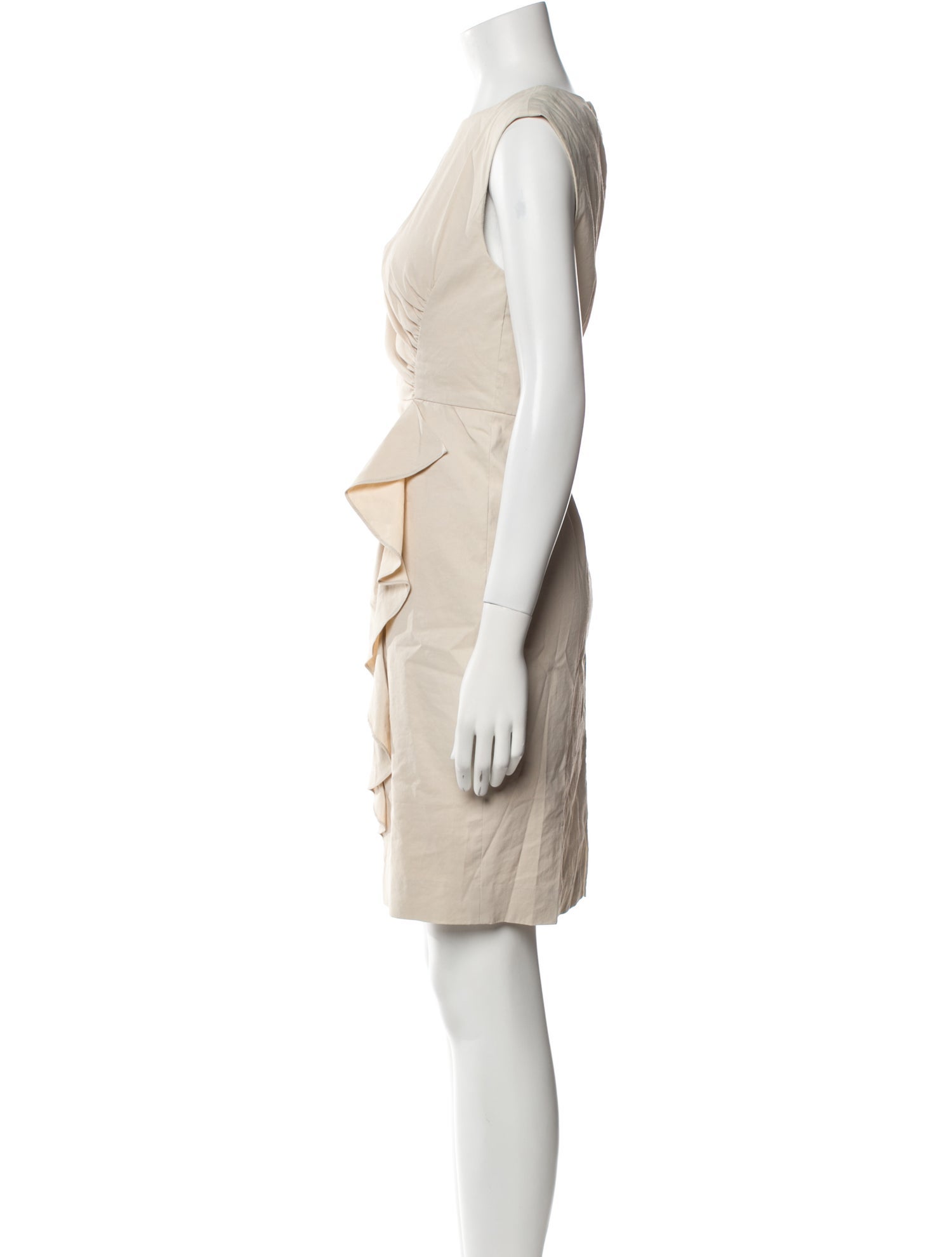 Tailored by Rebecca Taylor Bateau Neckline Knee-Length Dress