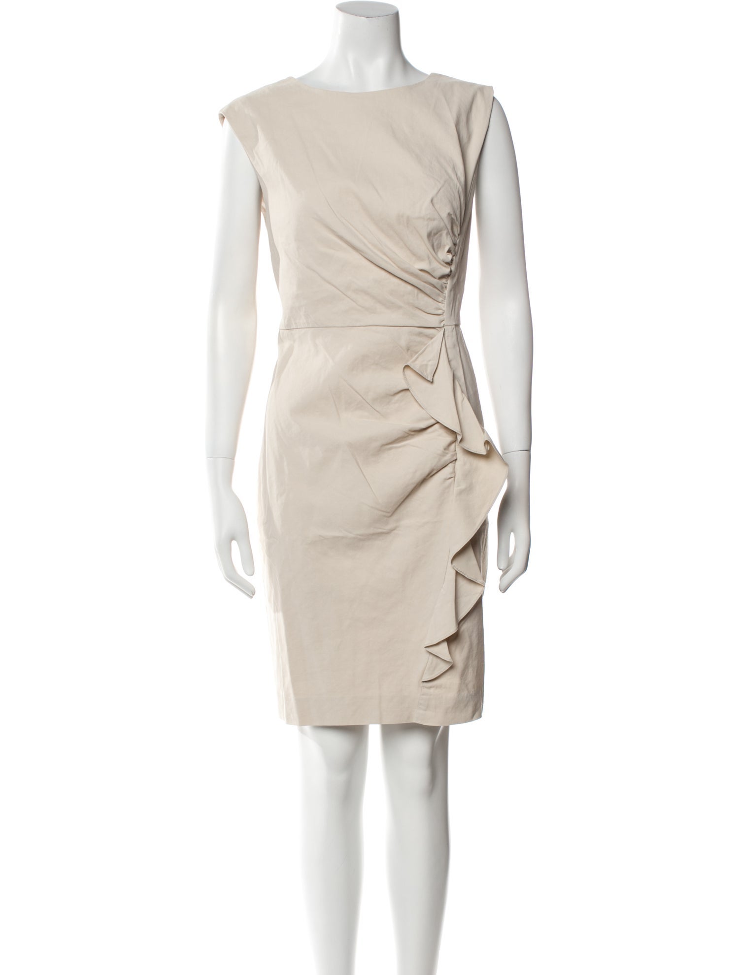 Tailored by Rebecca Taylor Bateau Neckline Knee-Length Dress