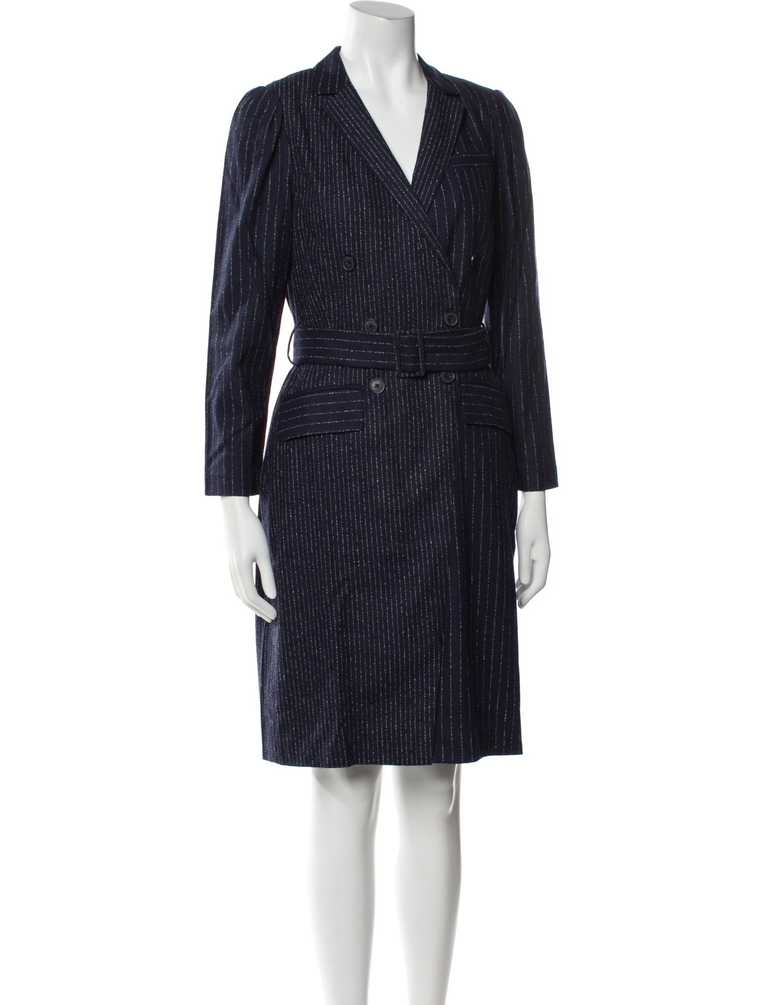 Tailored by Rebecca Taylor Striped Knee-Length Dress