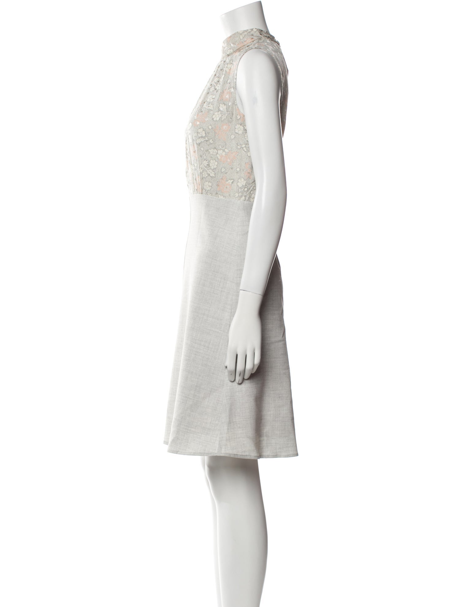 Tailored by Rebecca Taylor Silk Knee-Length Dress