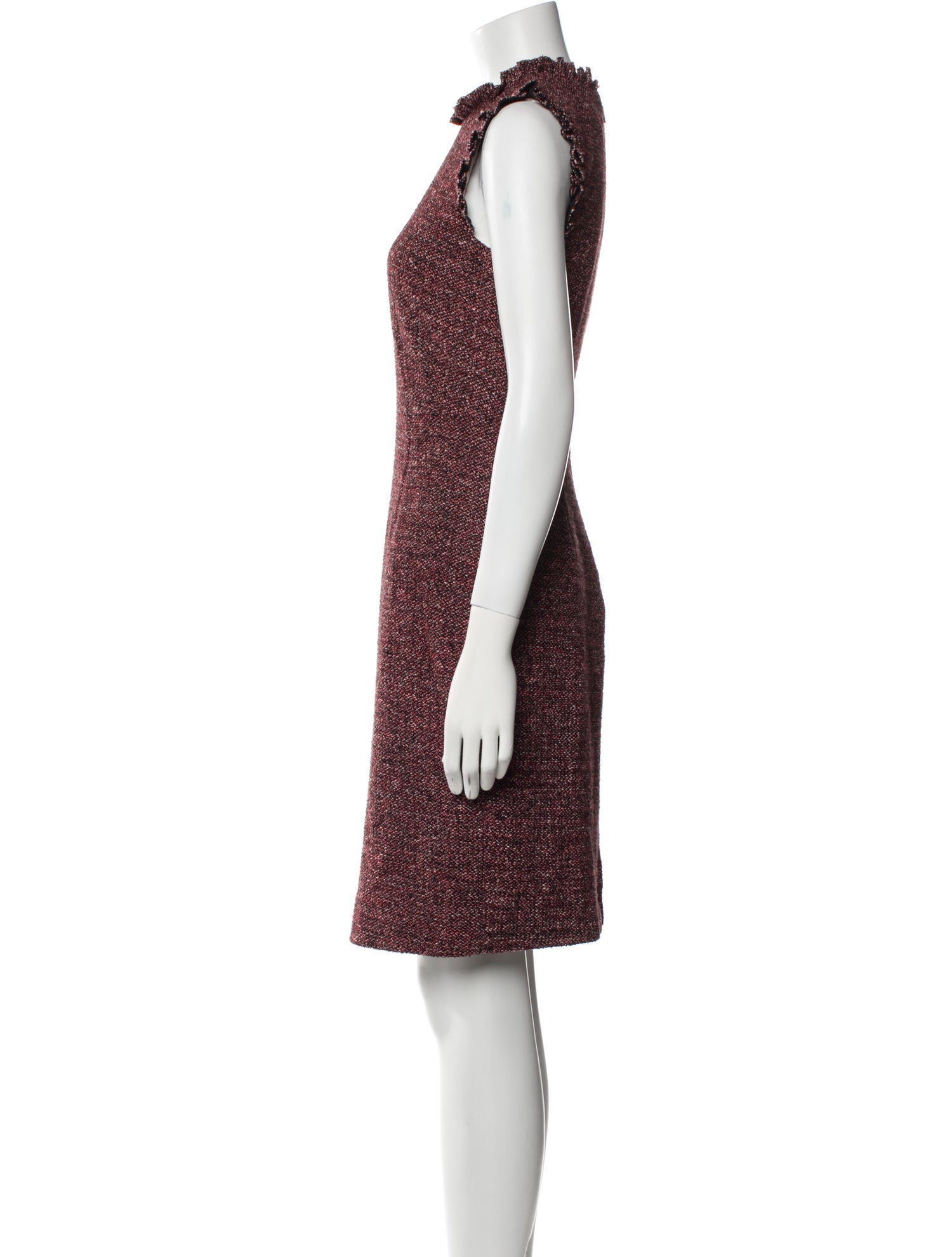 Tailored by Rebecca Taylor Tweed Pattern Knee-Length Dress