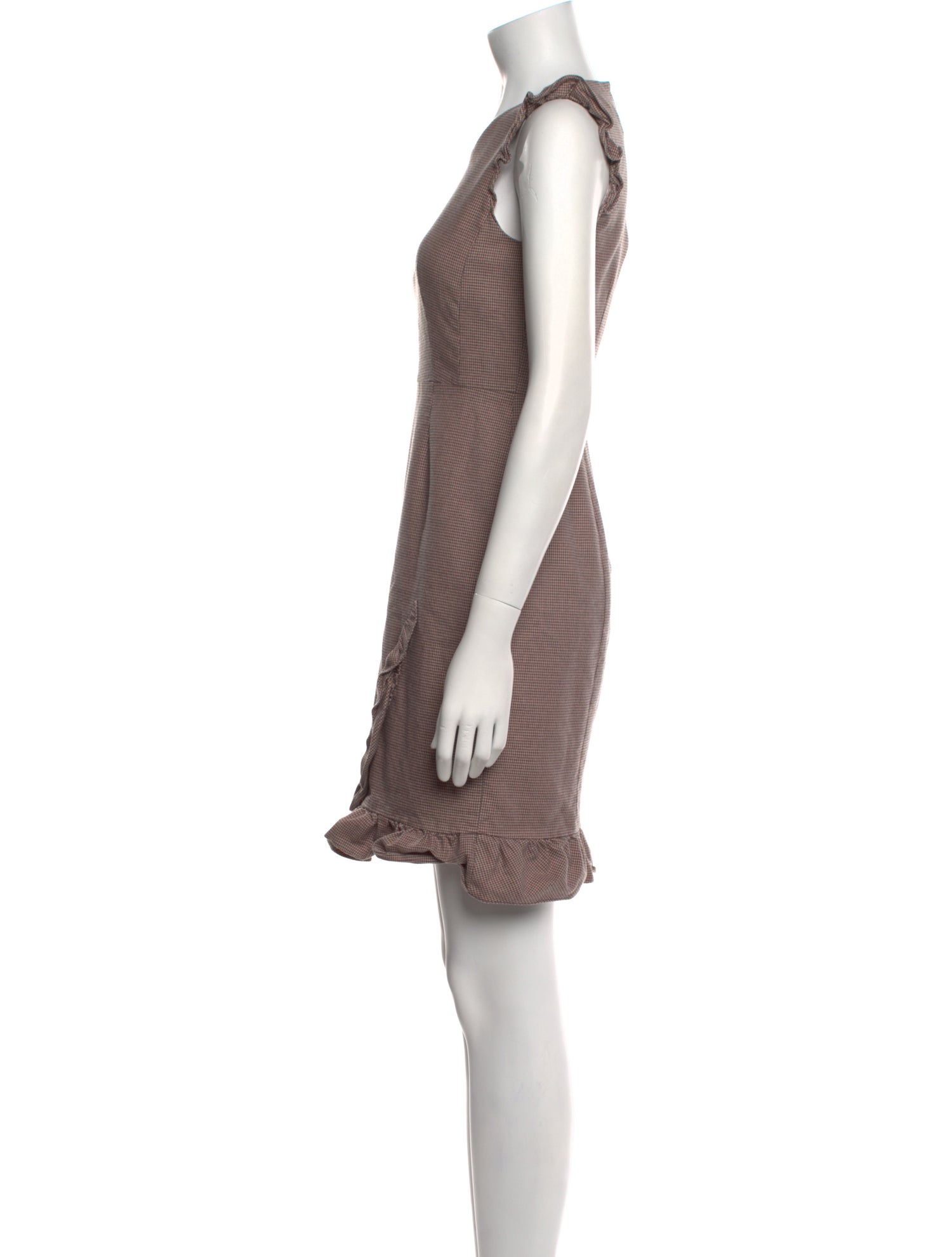 Tailored by Rebecca Taylor Plaid Print Mini Dress