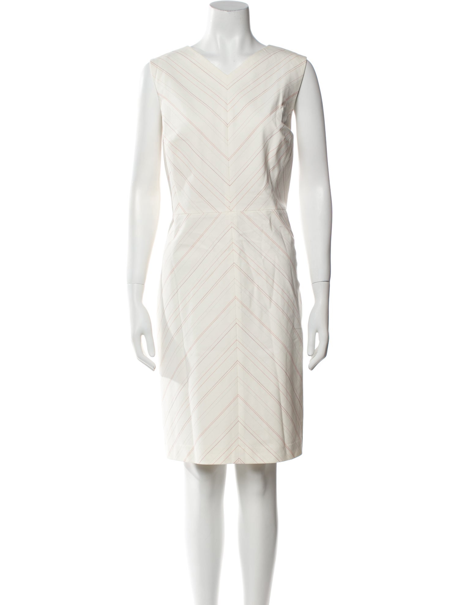 Tailored by Rebecca Taylor V-Neck Knee-Length Dress