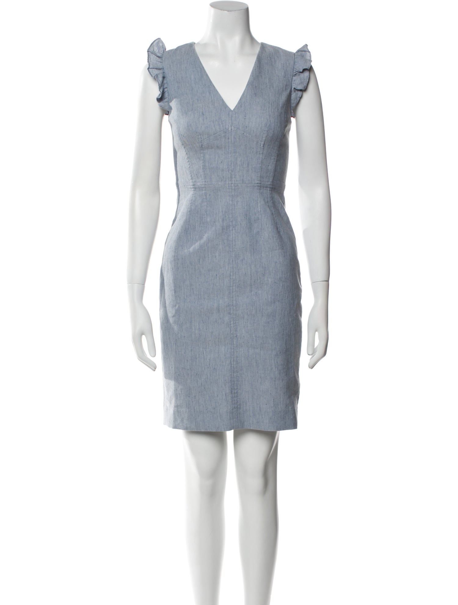 Tailored by Rebecca Taylor V-Neck Mini Dress