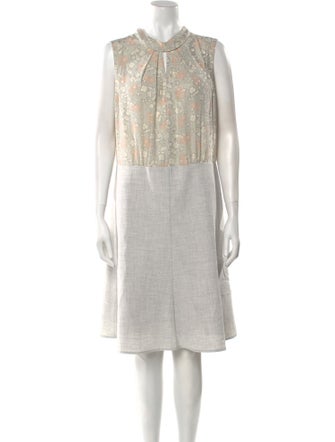 Tailored by Rebecca Taylor Silk Knee-Length Dress