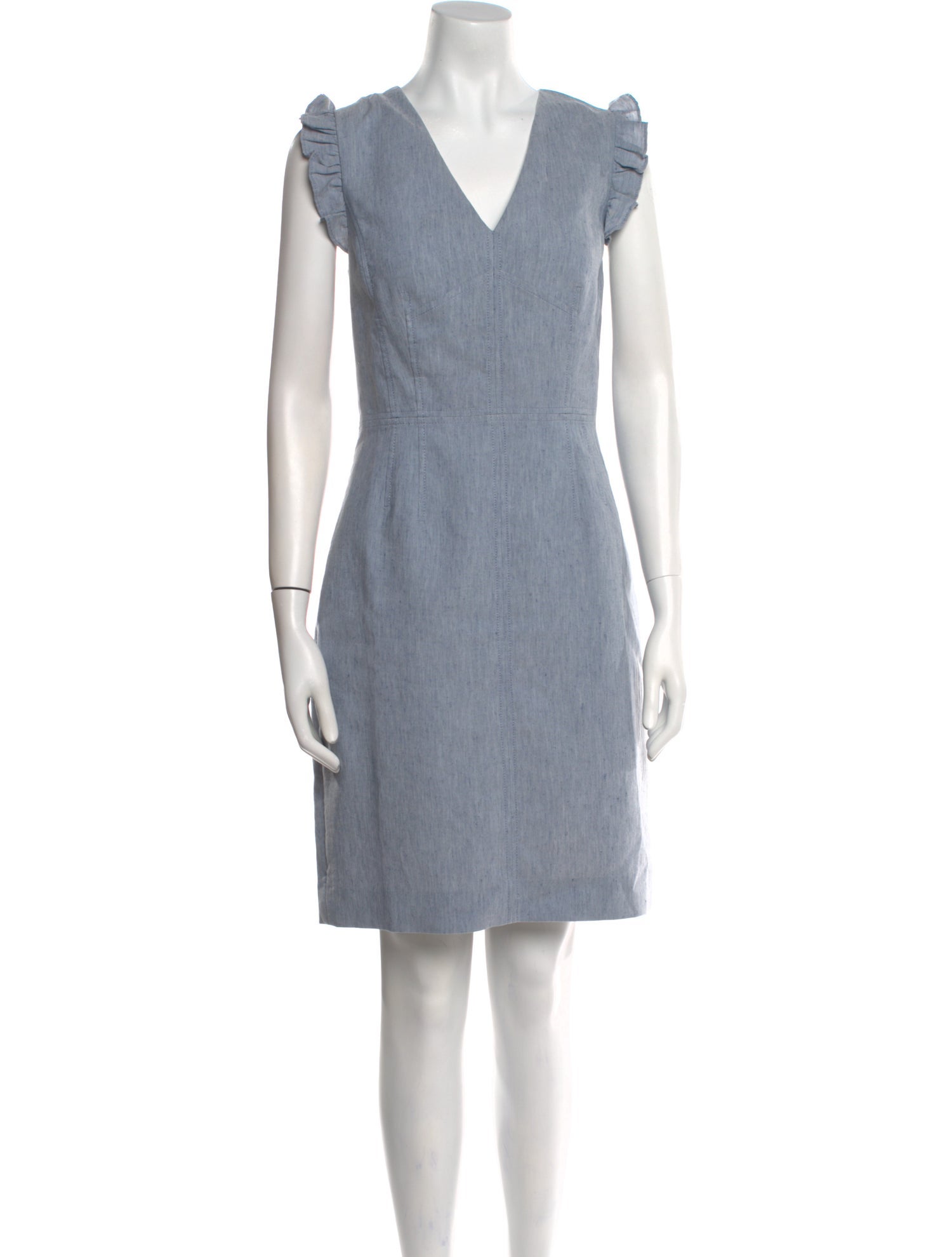 Tailored by Rebecca Taylor V-Neck Knee-Length Dress