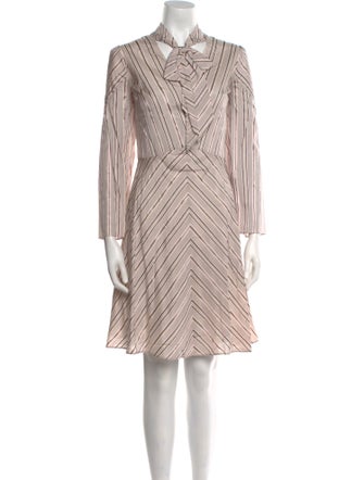 Tailored by Rebecca Taylor Striped Knee-Length Dress