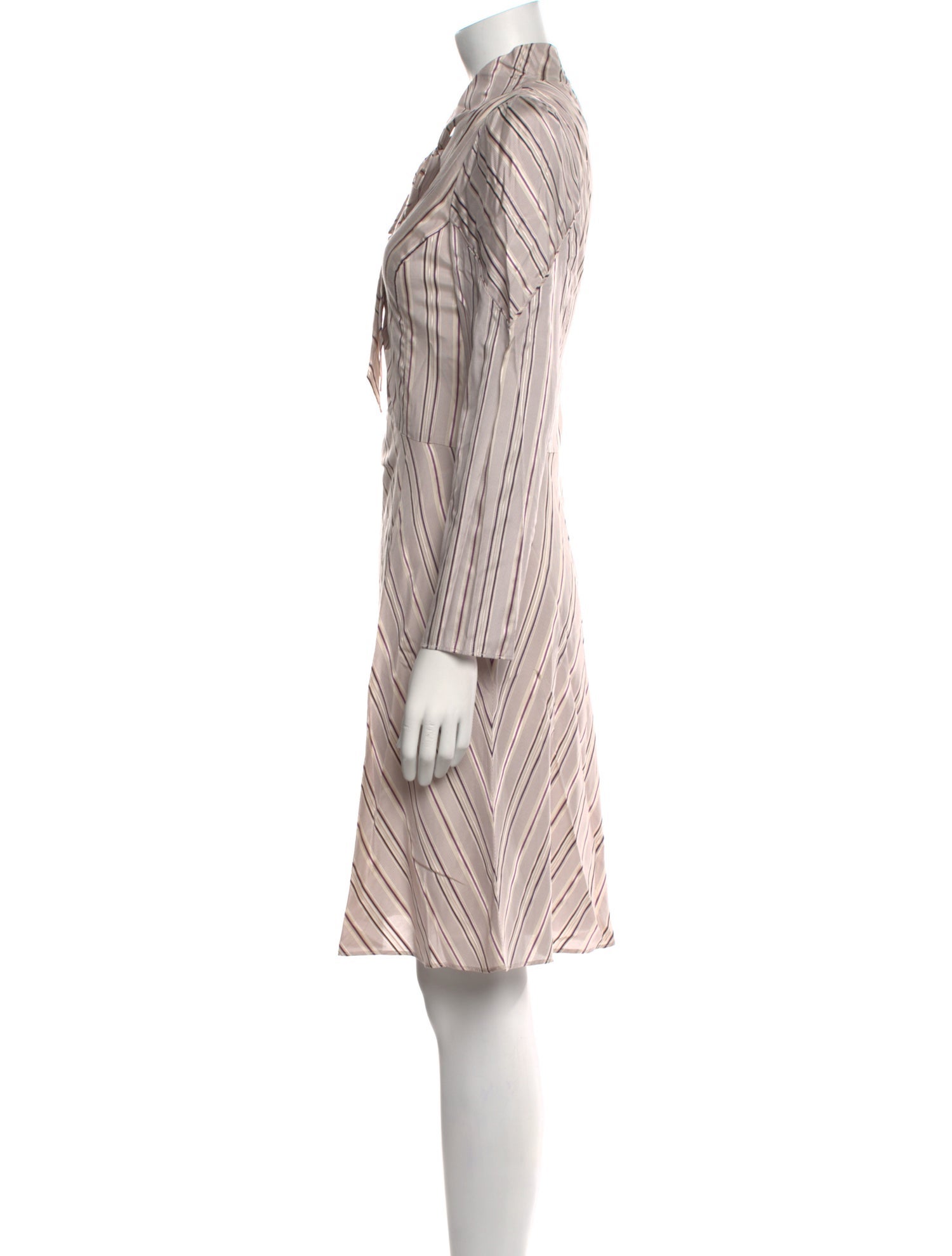 Tailored by Rebecca Taylor Striped Knee-Length Dress