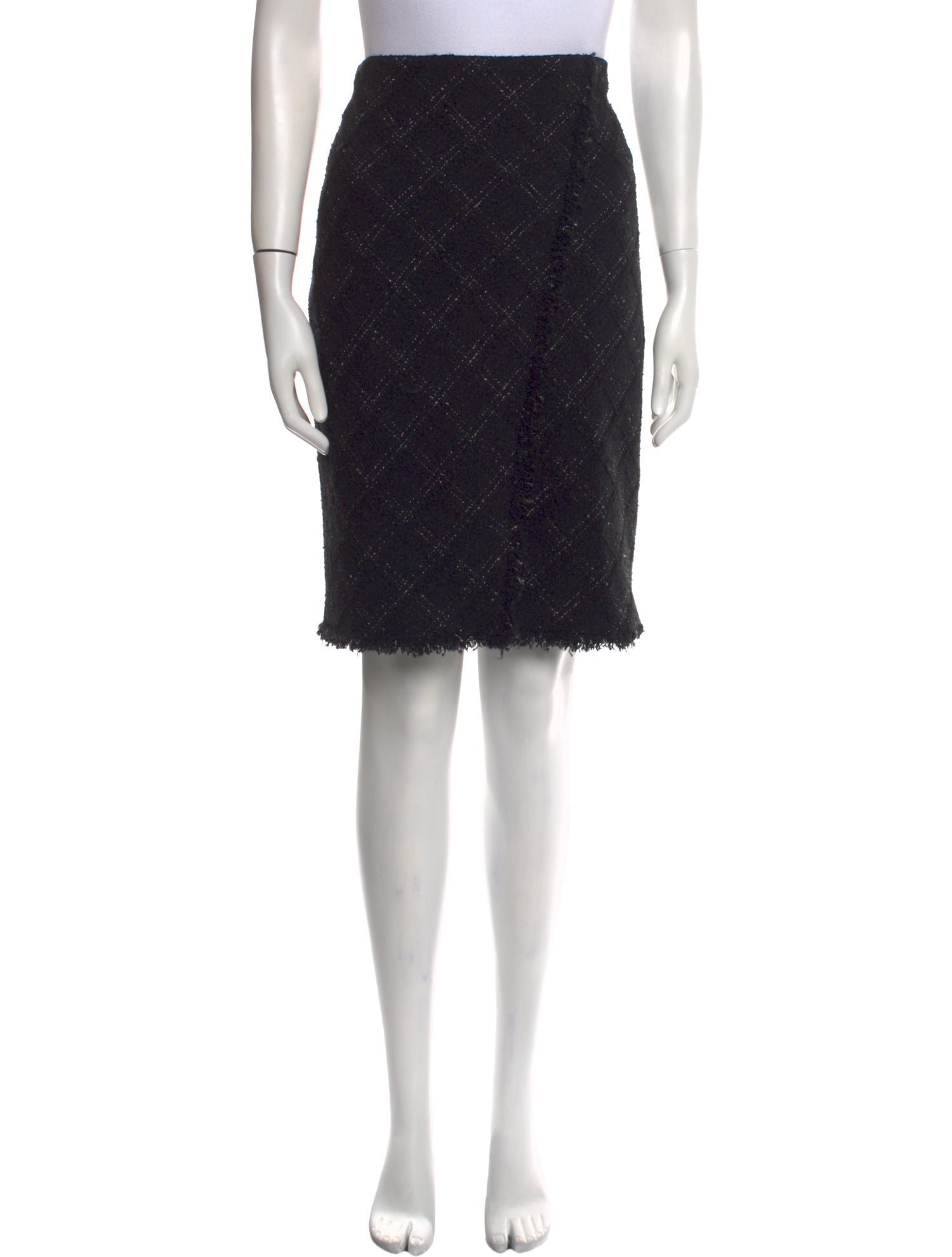 Tailored by Rebecca Taylor Plaid Print Knee-Length Skirt