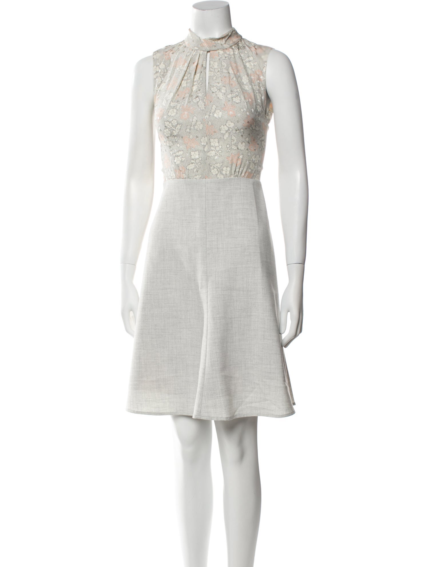 Tailored by Rebecca Taylor Silk Knee-Length Dress