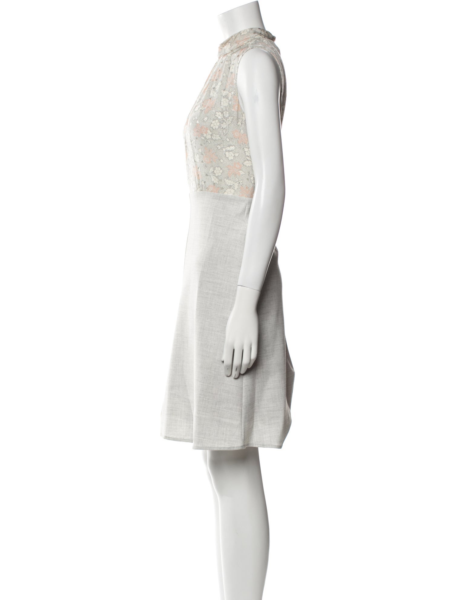 Tailored by Rebecca Taylor Silk Knee-Length Dress