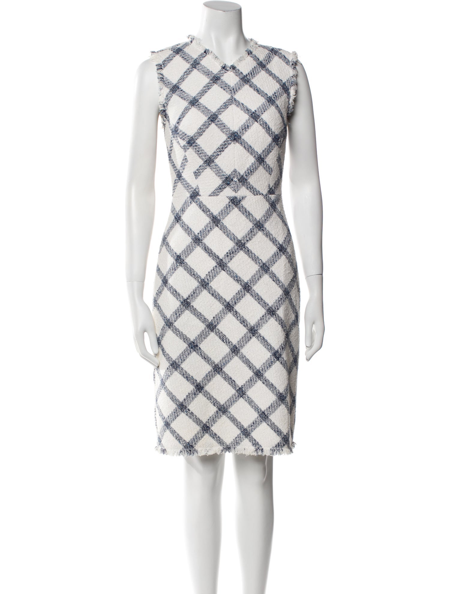 Tailored by Rebecca Taylor Plaid Print Knee-Length Dress w/ Tags