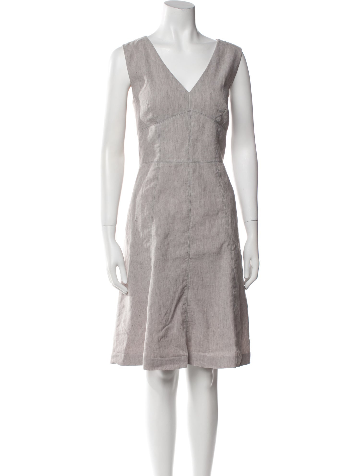 Tailored by Rebecca Taylor V-Neck Knee-Length Dress