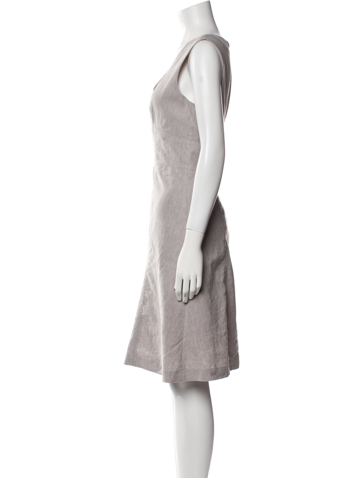 Tailored by Rebecca Taylor V-Neck Knee-Length Dress