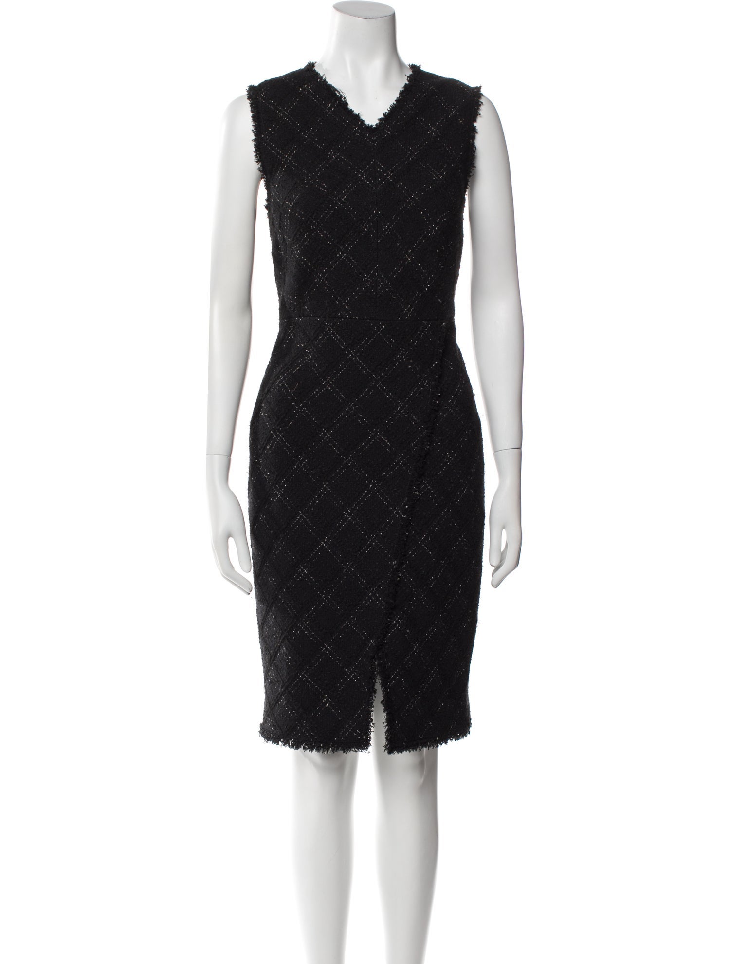 Tailored by Rebecca Taylor Plaid Print Knee-Length Dress