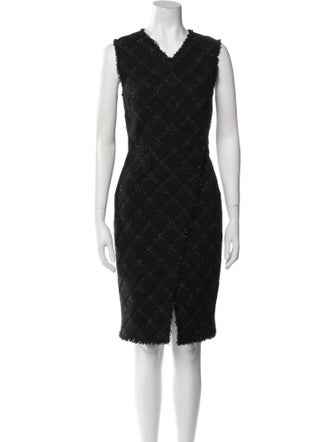 Tailored by Rebecca Taylor Plaid Print Knee-Length Dress