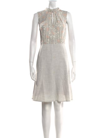 Tailored by Rebecca Taylor Silk Knee-Length Dress