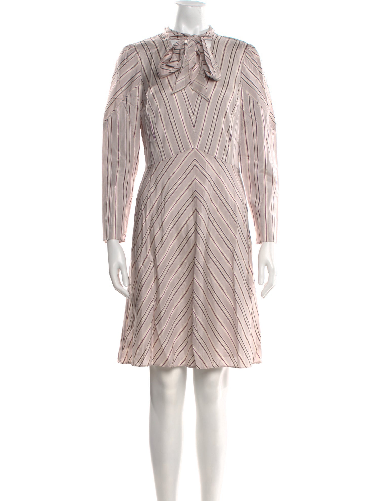 Tailored by Rebecca Taylor Striped Knee-Length Dress w/ Tags
