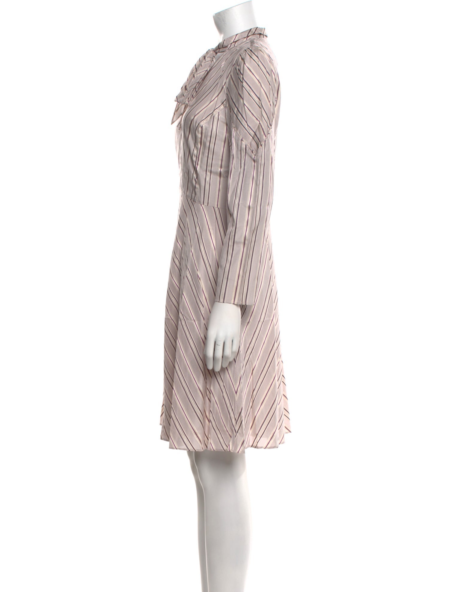 Tailored by Rebecca Taylor Striped Knee-Length Dress w/ Tags