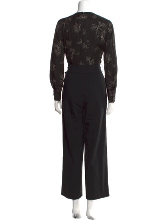 Tailored by Rebecca Taylor V-Neck Jumpsuit