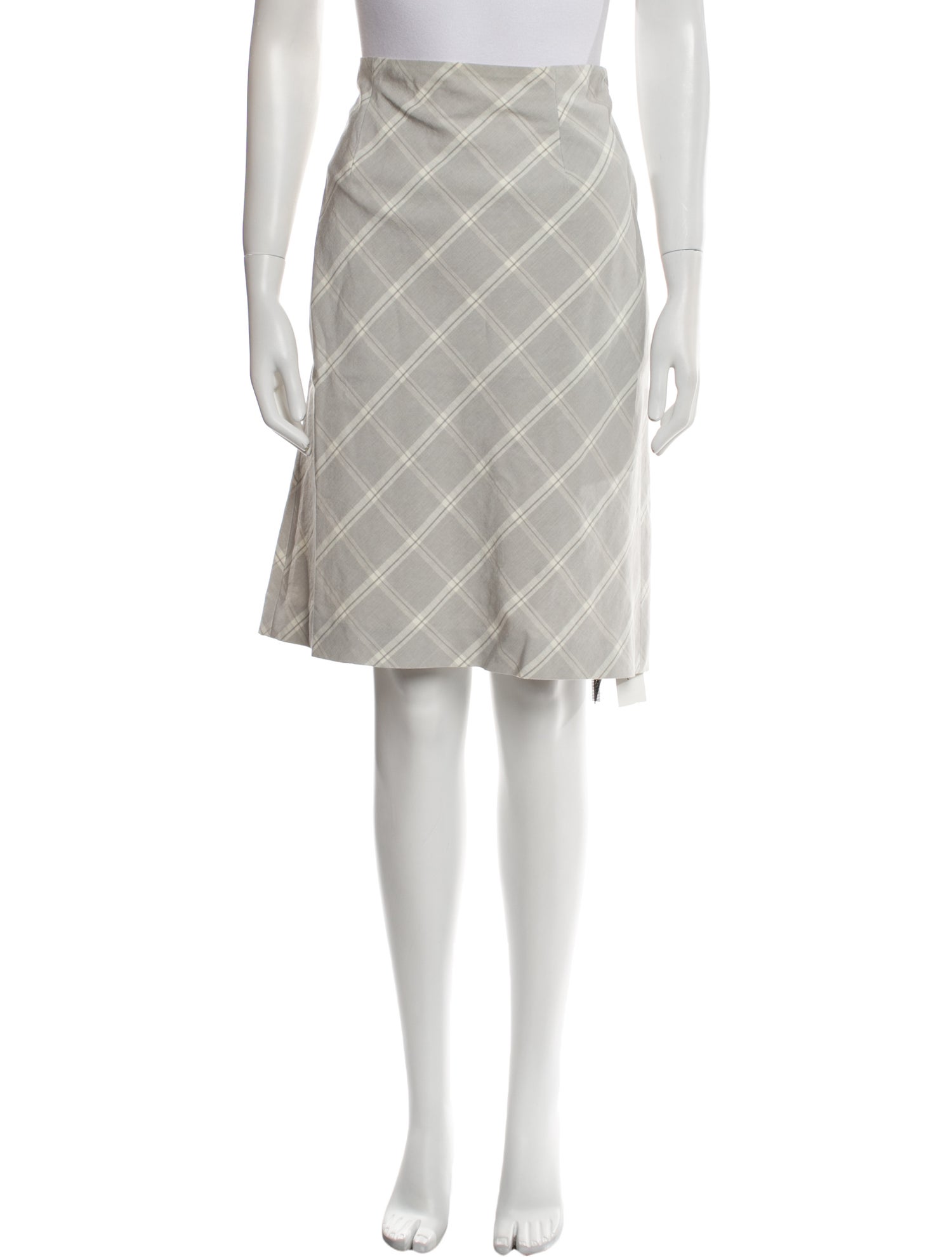 Tailored by Rebecca Taylor Plaid Print Knee-Length Skirt w/ Tags