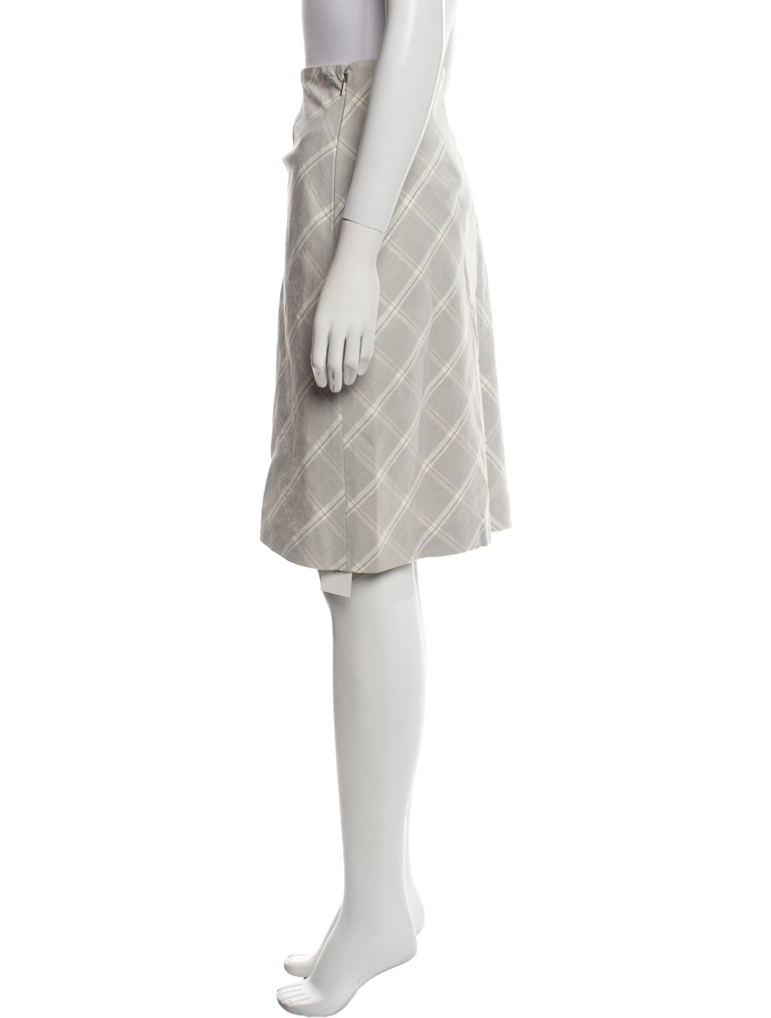 Tailored by Rebecca Taylor Plaid Print Knee-Length Skirt w/ Tags