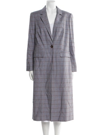 Tailored by Rebecca Taylor Plaid Print Faux Fur Coat